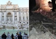 Roma: scoperta discarica sotto Fontana di Trevi. I rifiuti gettati tra i resti archeologici.