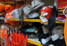 Roma, Halloween: sequestrati oltre 11 milioni di articoli pericolosi per la salute.