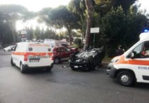 Roma: incidente da brivido in zona Stadio Olimpico.