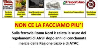 Ferrovia Roma Nord: sabato 16 novembre manifestazione a Piazza del Popolo a Roma.