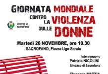 Sacrofano: martedì 26 novembre una panchina rossa contro la violenza sulle donne.