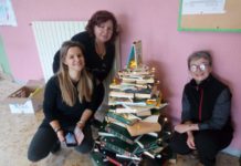 Morlupo, l’albero di Natale è fatto con i libri