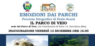 Parco di Veio: venerdì 13 dicembre inaugurazione mostra fotografica “Emozioni dai Parchi”.
