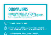 Regione Lazio: numero verde da chiamare in caso di sintomi del Coronavirus.