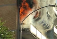 Roma: a fuoco un appartamento a Vigna Clara, tutti salvi gli inquilini del palazzo.