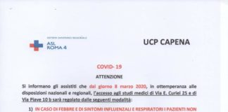 Medici in prima linea, a Capena locandina in cinque punti