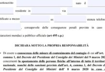 Coronavirus: ecco la versione digitale dell’autocertificazione da tenere sul vostro cellulare.