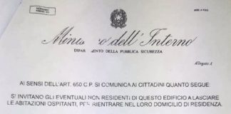 Roma, Polizia di Stato: “Rinvenuti falsi volantini su carta intestata Ministero degli Interni”.