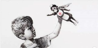 Street art: la nuova opera di Banksy celebra medici e personale del servizio sanitario.