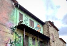 Sant’Angelo (VT), il Paese delle Fiabe, si arricchisce di un nuovo murales di SteReal.