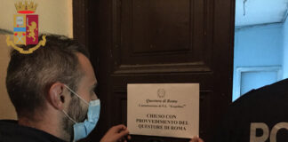 Roma: Polizia chiude albergo abusivo in via Emanuele Filiberto.