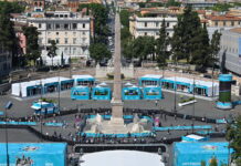Roma: inaugurata a Piazza del Popolo la “Fan zone” per gli Europei di calcio.