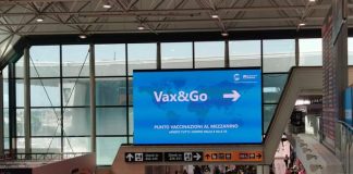 Aeroporto Fiumicino: inaugurato l’Hub vaccinale “Vax&Go”.