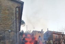 Filacciano: in onore di S. Antonio Abate pira di fuoco alta 4 metri.