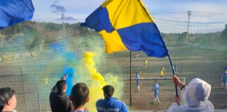 Il giallo e il blu del Faleria Il giallo e il blu, i colori del Faleria e dei suoi ultrà