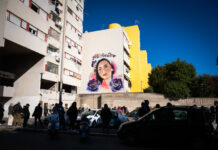 A Roma, inaugurato murales omaggio a Michelle Causo, vittima di femminicidio Murales Michelle Causo. PH Emidio Vallorani