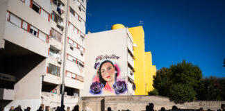 A Roma, inaugurato murales omaggio a Michelle Causo, vittima di femminicidio Murales Michelle Causo. PH Emidio Vallorani