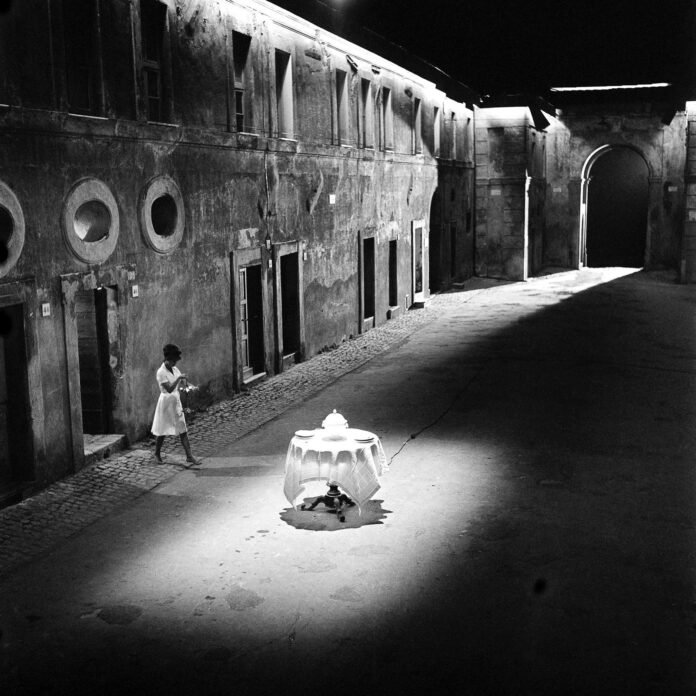 claudia carinale sul set di 8 e mezzo a filacciano